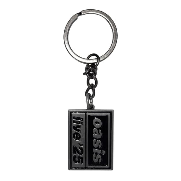 Oasis Live ´25 Logo Rektangulär Nyckelring En Storlek Svart Black One Size
