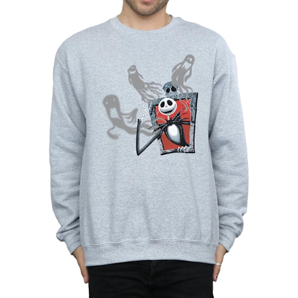 Disney Herr Nightmare Before Christmas Ghosts Of Jack Sweatshirt Sports Grey 3XL