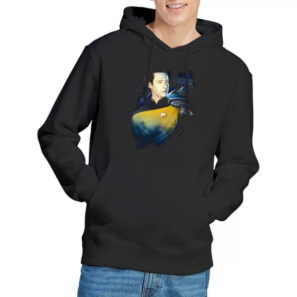 Star Trek Herr 25th Data Hoodie M Svart Black M