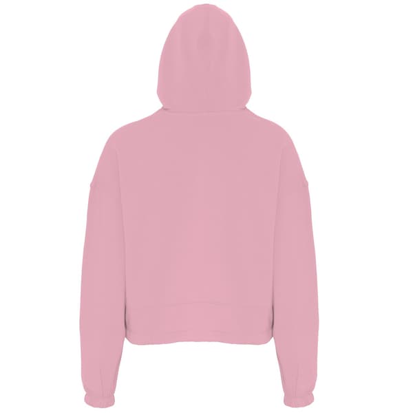 TriDri Dam/Dam Croppad Oversize Hoodie S/M Ljusrosa Light Pink S/M