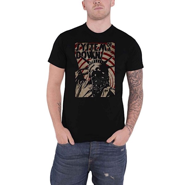 System Of A Down Unisex Adult Liberty Bandit T-Shirt XL Svart Black XL