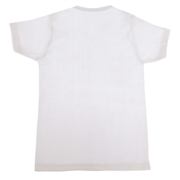 THERMAL Unisex termounderkläder för barn/barn kortärmad T-Sh White Chest: 18-20inch, 46-51 cm (Age 2-3