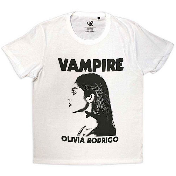 Olivia Rodrigo Unisex Vuxen Vampyr T-shirt XL Vit White XL