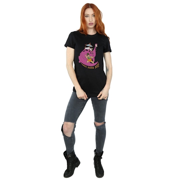 The Flintstones Dam/Damer Yabba Dabba Doo Bomull Pojkvän Black 3XL