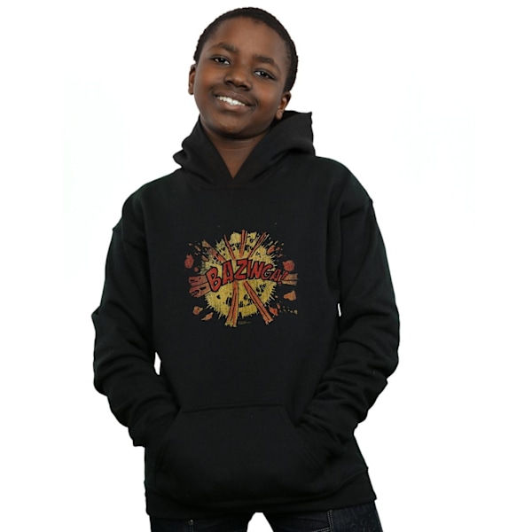 The Big Bang Theory Boys Bazinga Explosion Hoodie 5-6 år Bla Black 5-6 Years