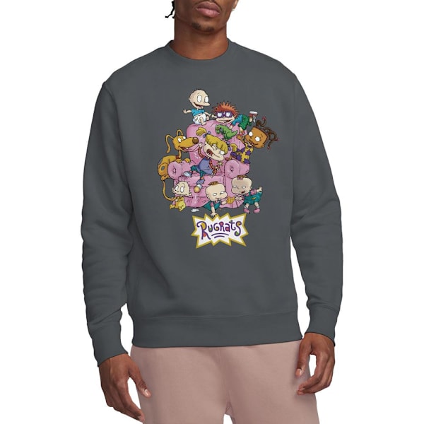 Rugrats Unisex Vuxen Tröja med Stolmotiv XL Gråmelerad Charcoal XL