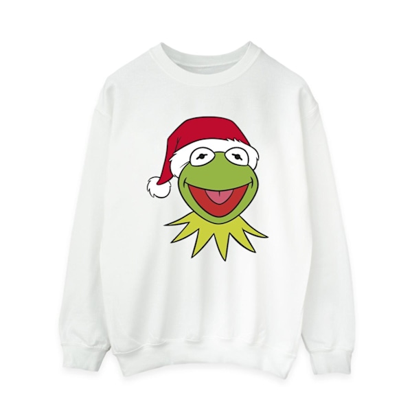 Disney Dam/Damer Muppets Kermit Jul Huvud Sweatshirt X White XXL