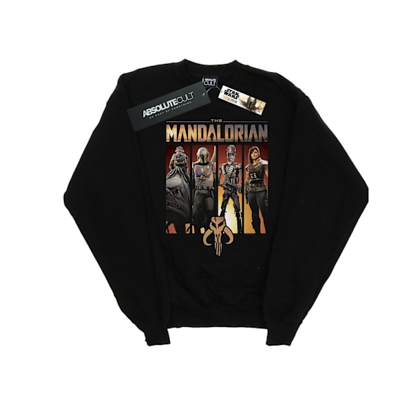 Star Wars Herr The Mandalorian Karaktär Lineup Sweatshirt XL B Black XL