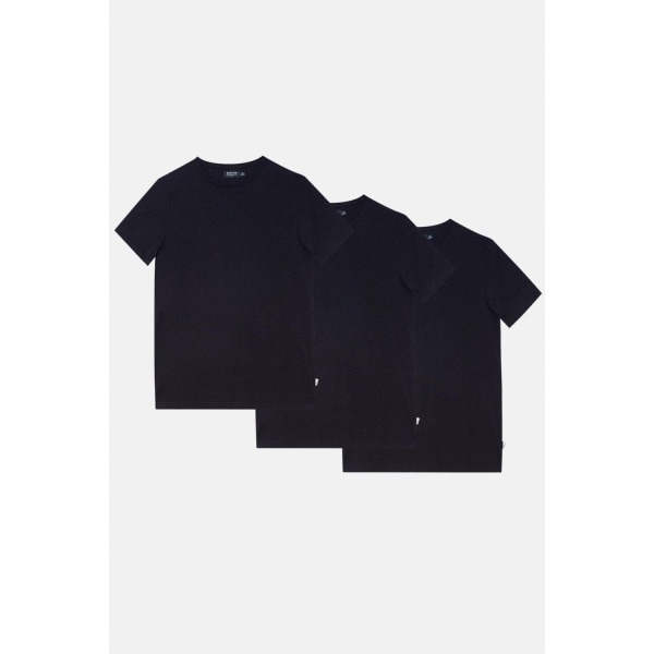 Burton T-shirt med rund hals för män (förpackning om 3) S Marinblå Navy S