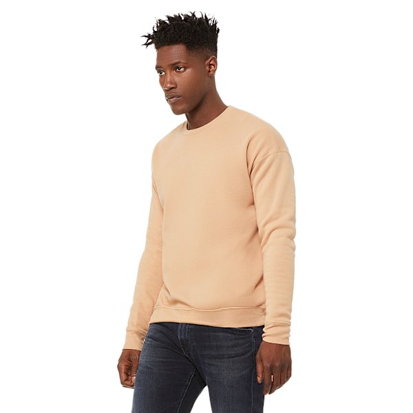 Bella + Canvas Unisex Vuxen Fleece Drop Shoulder Sweatshirt S H Heather Sand Dune S