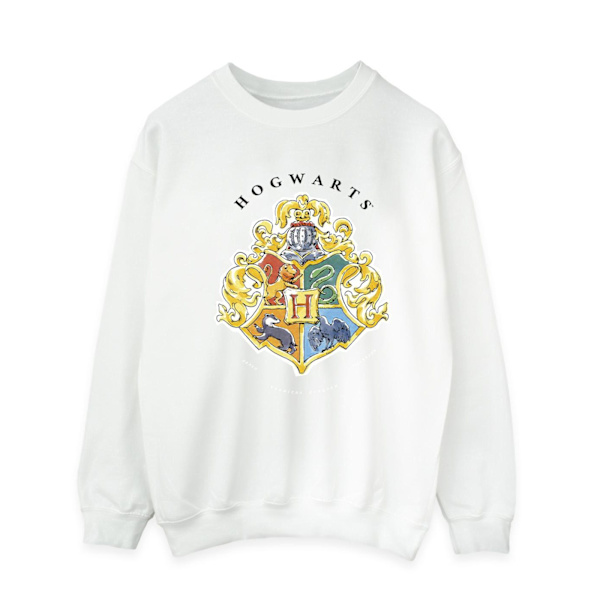 Harry Potter Herr Hogwarts Skolemblemsweatshirt M Vit White M