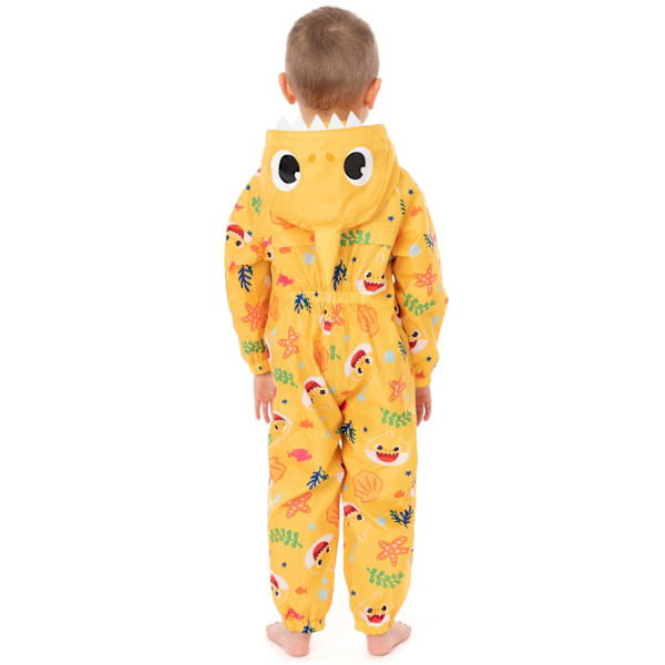 Baby Shark Barnkläder/Barn 3D Tänder Pölsskydd 5-6 År Gul Yellow 5-6 Years