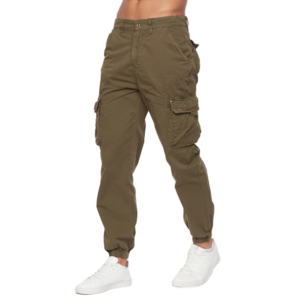 Duck and Cover Mens Kartmoore Combat Trousers 30L Khaki Khaki 30L