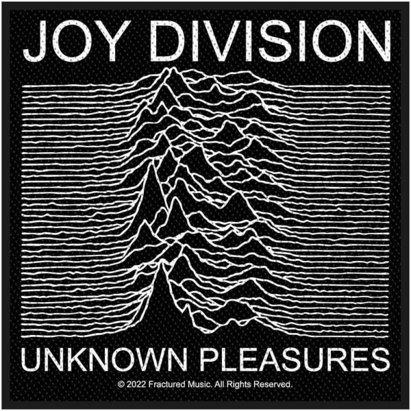 Joy Division Unknown Pleasures Patch One Size Vit/Svart White/Black One Size
