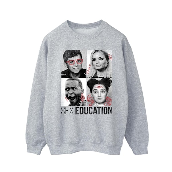 Netflix Mens Sex Education Class Photos Sweatshirt 3XL Sports G Sports Grey 3XL