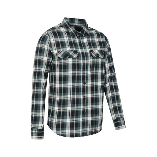 Mountain Warehouse Trace Flanell Långärmad Skjorta Herr - 4XL Br Bright Blue 4XL
