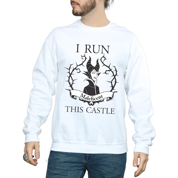 Disney Herr Maleficent I Run This Castle Sweatshirt L Vit White L