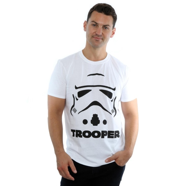 Star Wars Stormtrooper T-shirt för män, S, vit White S