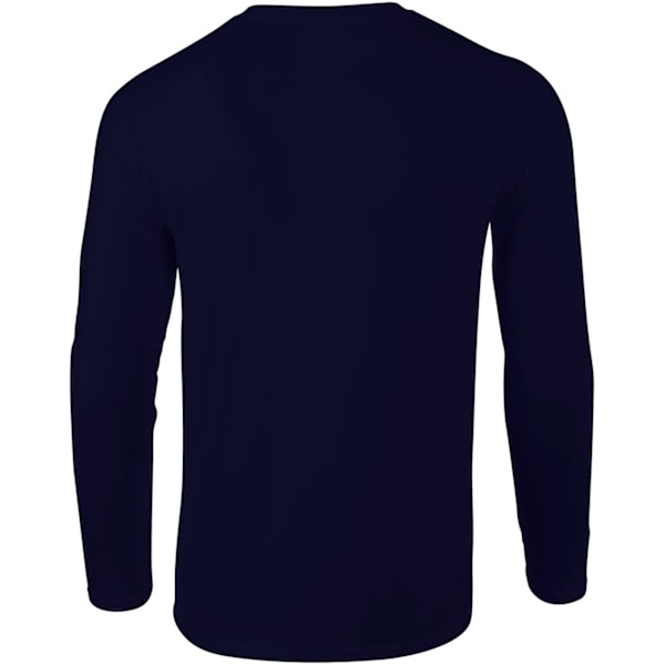Gildan Soft Style långärmad T-shirt för män (5-pack) L Marinblå Navy L