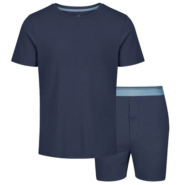 Light And Shade Herrarnas Klassiska Korta Pyjamas Set S Marinblå Navy Blue S