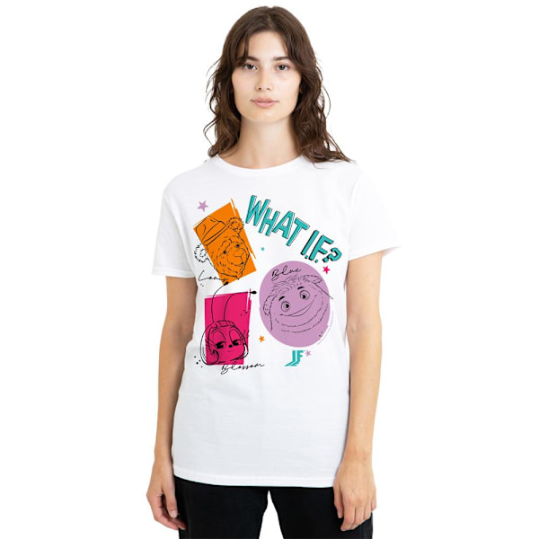 IF Unisex Vuxen What If Outline T-Shirt L Vit White L