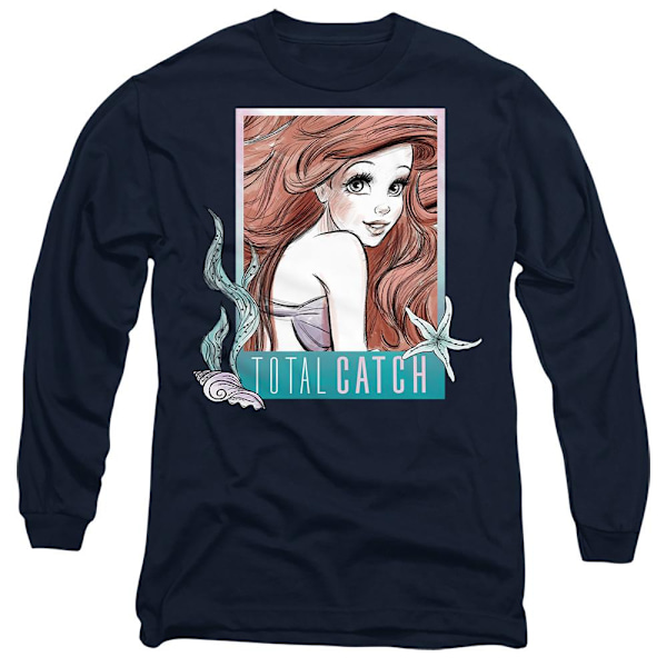 Den lilla sjöjungfrun Unisex Vuxen Total Catch Ariel T-Shirt M Nav Navy M