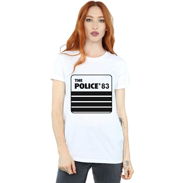 The Police Womens/Ladies 83 Tour Bomull Boyfriend T-Shirt M Vit White M