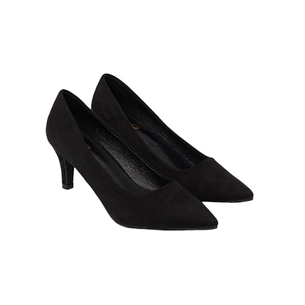 Dorothy Perkins Dam/Dam Dora Kitten Heel Court Shoes 4 UK Natural Black 4 UK