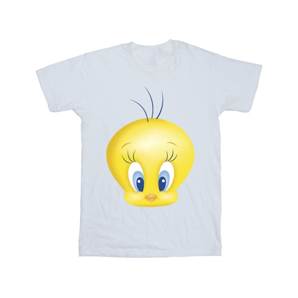 Looney Tunes Girls Tweety Face Bomull T-shirt 12-13 År Vit White 12-13 Years