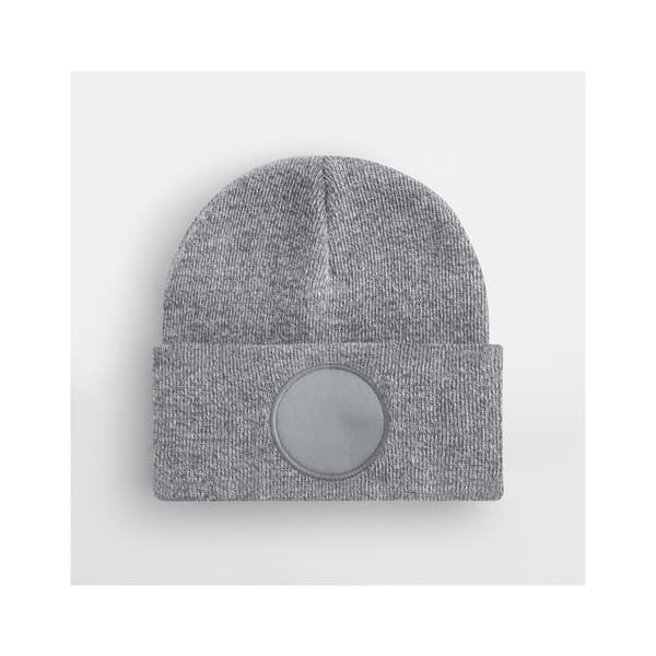 Beechfield Unisex Vuxen Patch Mössa En Storlek Heather Grey Heather Grey One Size