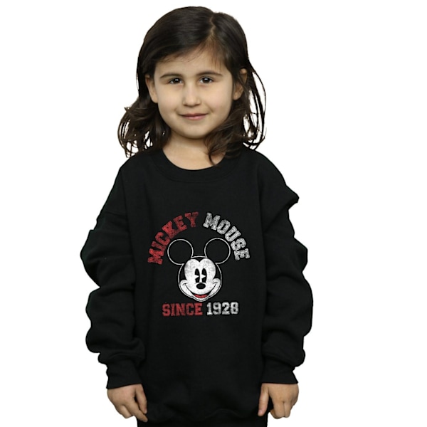 Disney Girls Minnie Mouse Sedan 1928 Sweatshirt 7-8 År Svart Black 7-8 Years