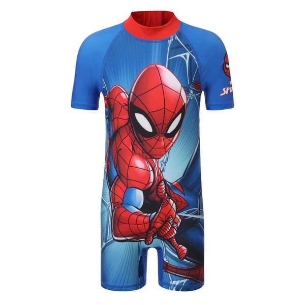 Spider-Man Baddräkt för barn 3-4 år Röd/Blå Red/Blue 3-4 Years