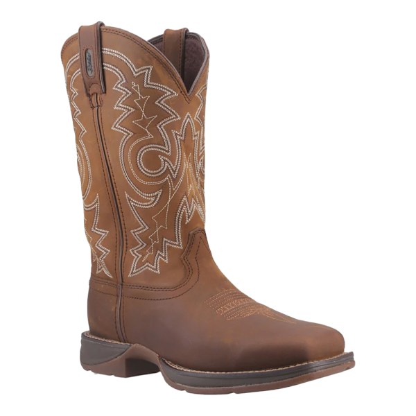 Durango Herr Rebel Pro Cowboy Boots i Fullnarvläder 7 UK Fla Flaxen Brown 7 UK