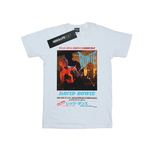 David Bowie Girls Asian Poster T-shirt bomull 5-6 år Vit White 5-6 Years