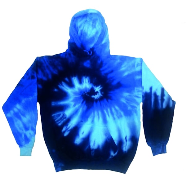 Colortone Unisex Regnbåge Tie Dye Pullover Hoodie 2XL Blå Ocean Blue Ocean 2XL