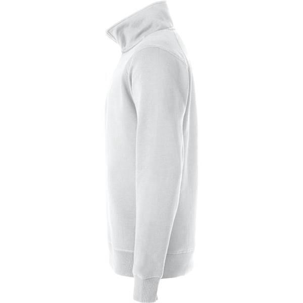 Clique Unisex Vuxen Klassisk Halv Blixtlås Sweatshirt XL Vit White XL