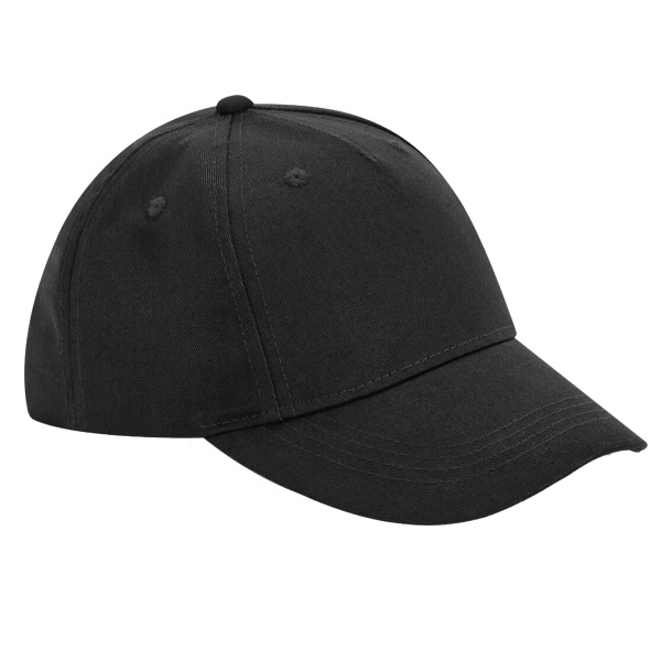 Cap 5 panel baseballkeps i ekologisk bomull One Size Svart Black One Size