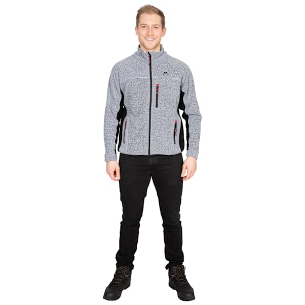 Trespass Jynx Full Zip Fleecejacka XS Platinum Stripe för Herr Platinum Stripe XS
