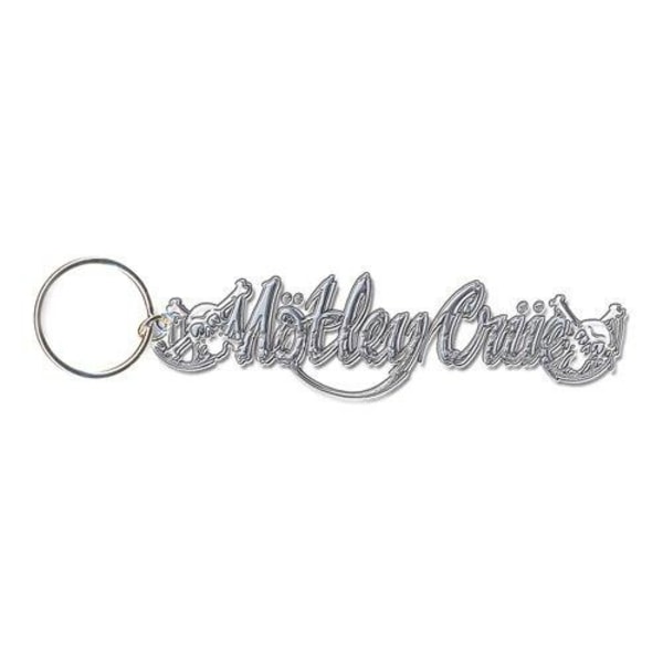 Motley Crue Skull Logotyp Nyckelring One Size Silver Silver One Size