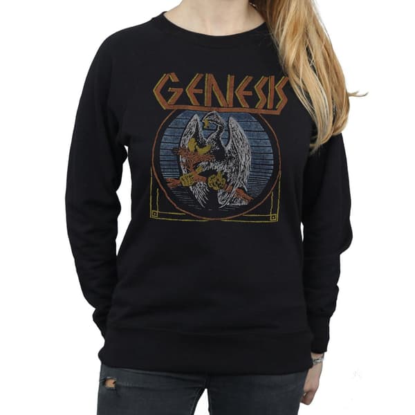Genesis Dam/Dam Distressed Eagle Sweatshirt XL Svart Black XL