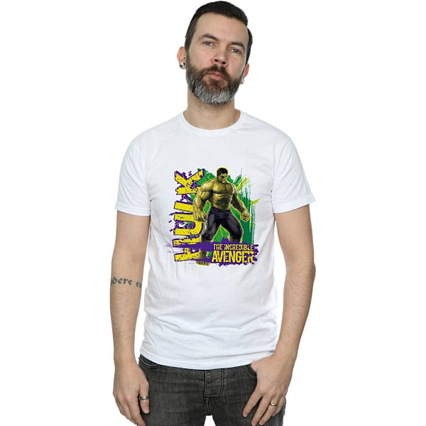 Hulk The Incredible Avenger T-shirt XXL Vit White XXL