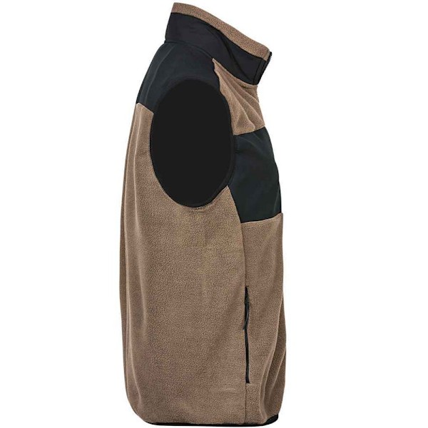 Tee Jays Herr Mountain Fleece Body Warmer M Clay/Black Clay/Black M
