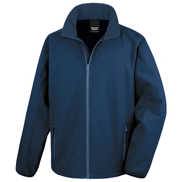 Result Core Herr Printable Soft Shell Jacka M Marinblå Navy M