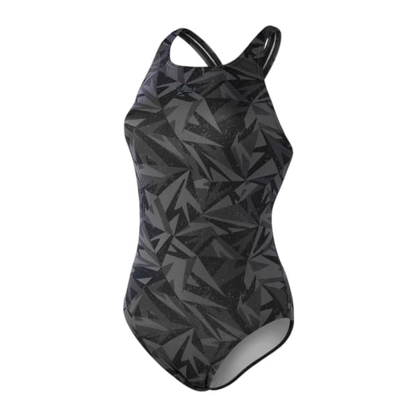 Speedo Dam Hyper Boom Heltäckande Medalist Baddräkt Black/Grey 8 UK