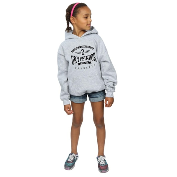 Harry Potter Tjejer Gryffindor Keeper Hoodie 7-8 År Sports Grå Sports Grey 7-8 Years