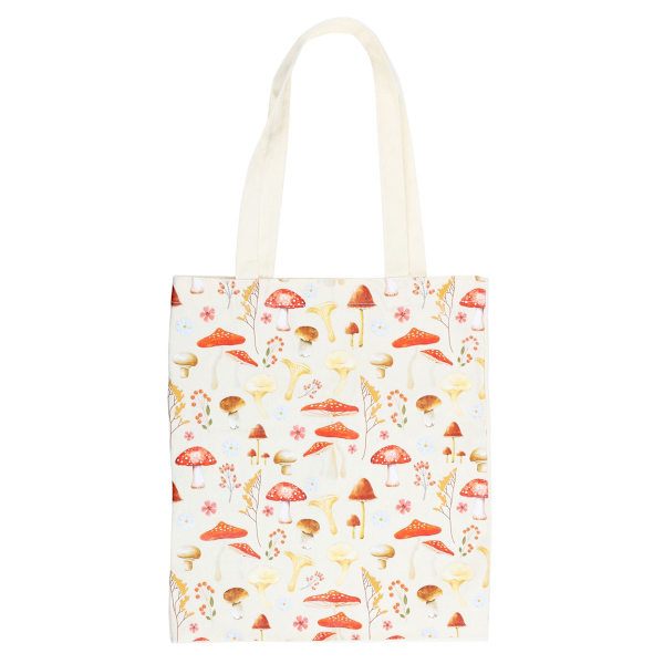 Something Different Svampar Polycotton Tote Bag En Storlek Vit White/Red One Size