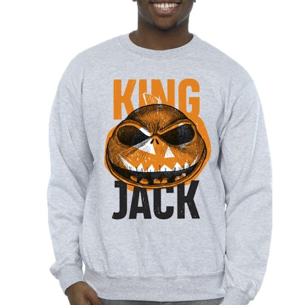 Disney Herr The Nightmare Before Christmas King Jack Sweatshirt Sports Grey S