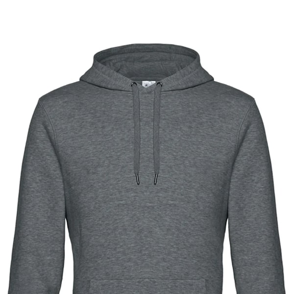 B&C Herr King Hoodie XL Mellangrå Melering Mid Grey Heather XL