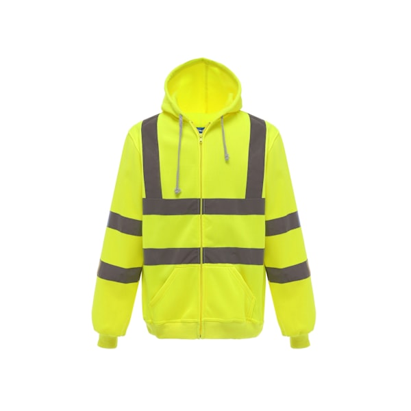 Yoko Hi-Vis Full Zip Hoodie XXL Gul Yellow XXL