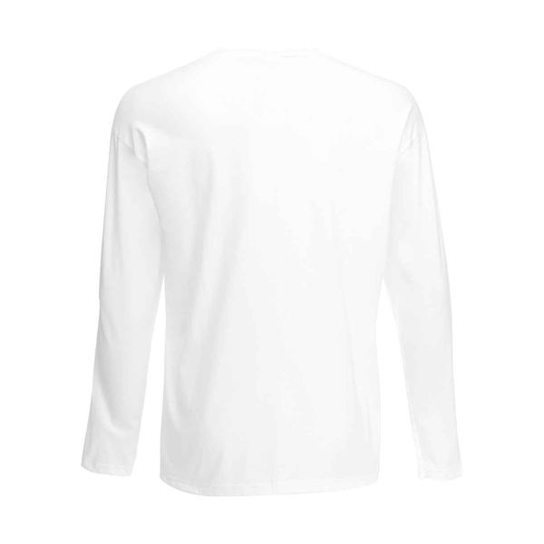 Fruit of the Loom Unisex Värde Långärmad T-shirt M Vit White M